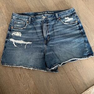 American Eagle Outfitters Blue Jean Mom Short